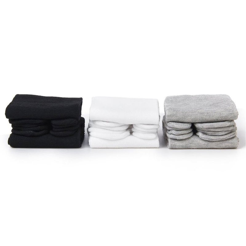 ROSENICE 3 Pairs of Elastic Cotton Tabi Toe Socks (White/Grey/Black) - Image 1